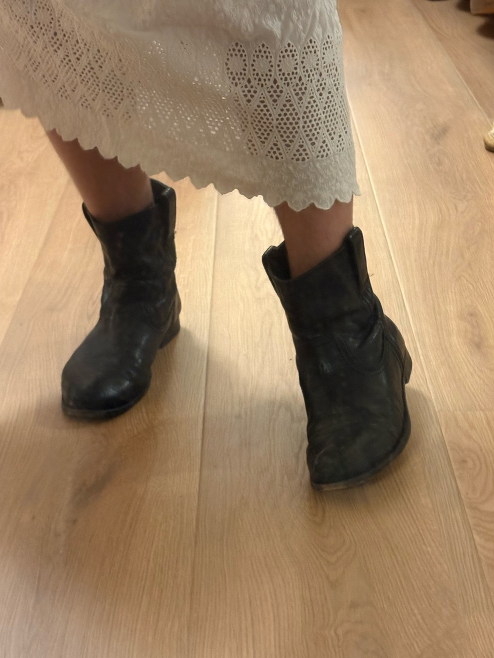 Frye Black Leather Boots